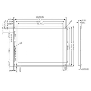 7 "tft schermo a 8/16 bit 8080/6800/SPI3/SPI4/I2C interfaccia 800x480 lcd display con RA8875 Controller - Product Image 6