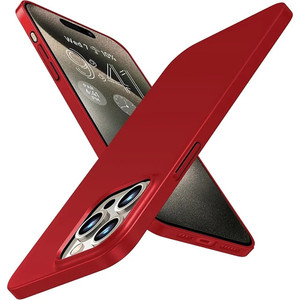 Apple iPhone 15 Pro Max 14 Pro 13 Mini 12 11X8 7 Plus用の豪華な超薄型スリムアクリルハードマットバックケースカバー - Product Image 1