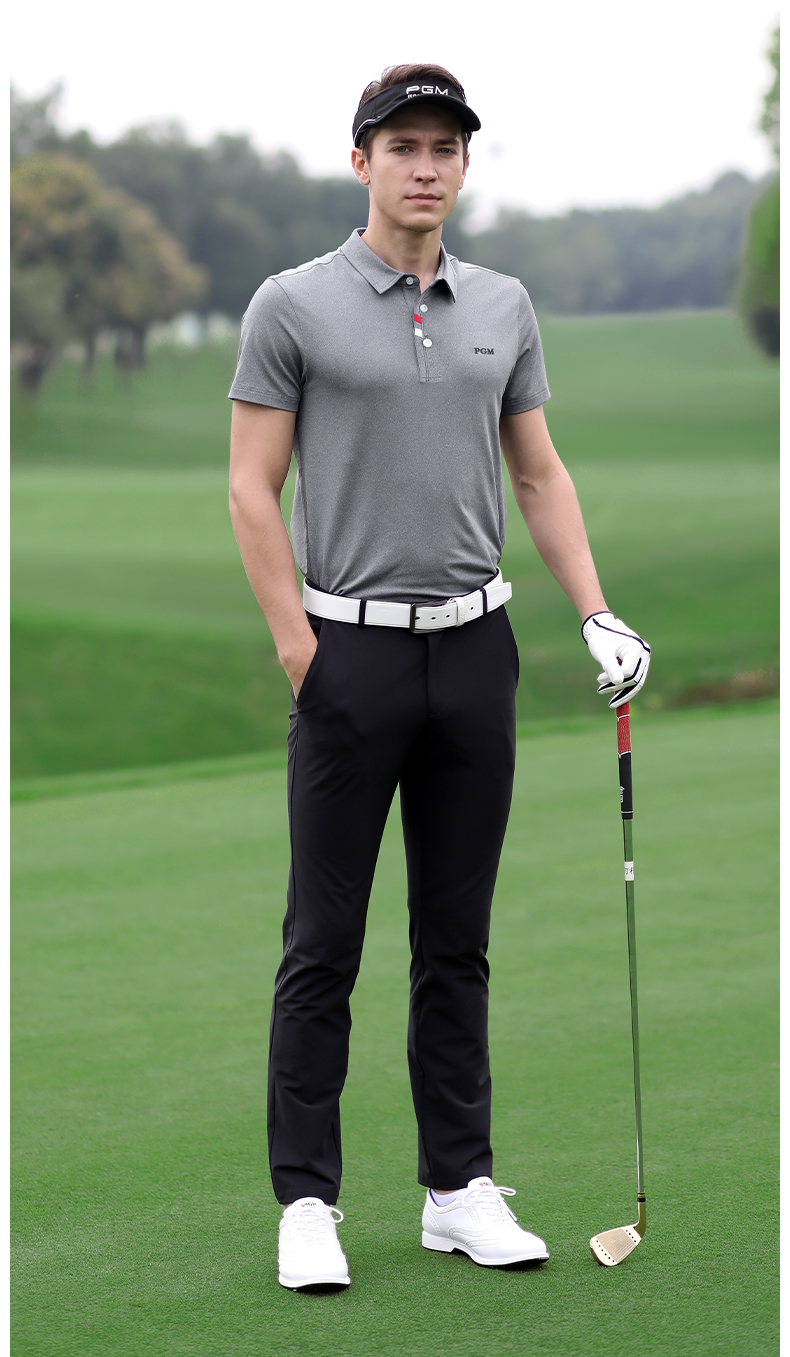 Áo sơ mi golf polo nam PGM YF441 polyester spandex áo sơ mi golf hiệu suất thời trang