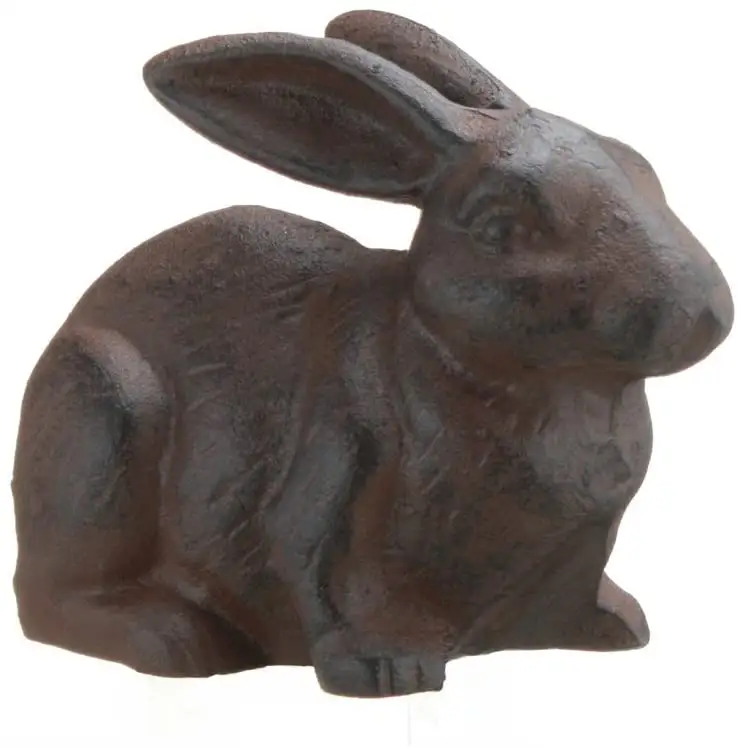 Décor d'animaux de jardin en fonte, livraison directe d'usine, décor de lapin ga1101