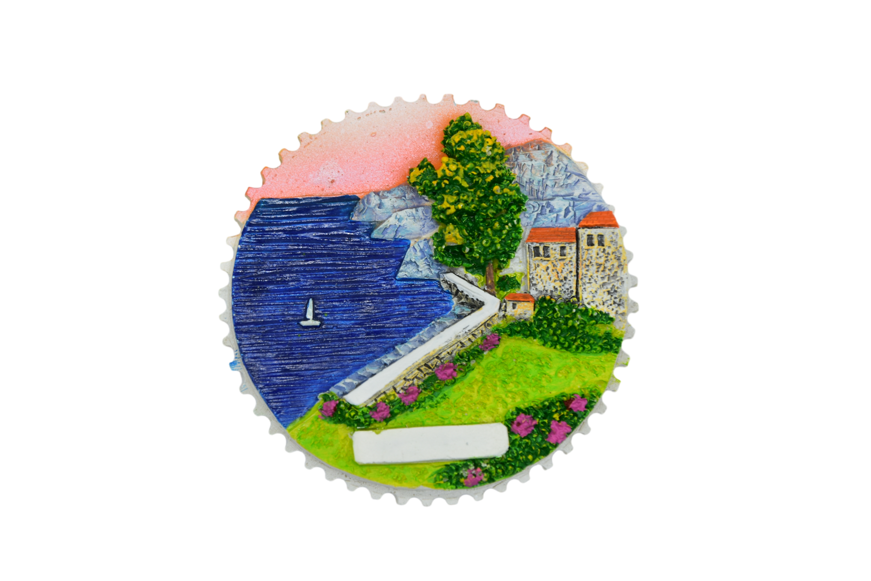Mediterranean coastal town sawtooth 2