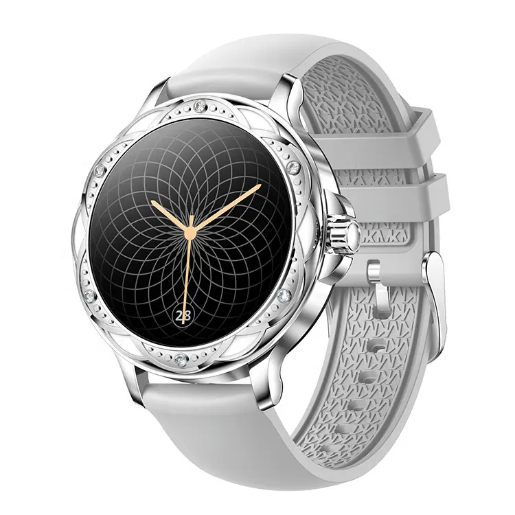 ยี่ห้อใหม่ CF12 สมาร์ทวอท์ชได้ยินอัตราเครื่องวัดความดันโลหิตโหมดกีฬาหลายโหมดกันน้ําสง่างามมีเสน่ห์ smartwatch สําหรับผู้หญิง