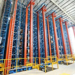 Grúa apiladora automatizada de diseño de elevador de palés AS/RS para sistema de almacenamiento de estanterías de almacén automático