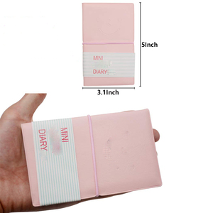 Venta al por mayor Durable Planificación Memo Mini Diario Cuaderno de bolsillo de cuero Pu Color Bloc de notas con cerradura - Product Image 2
