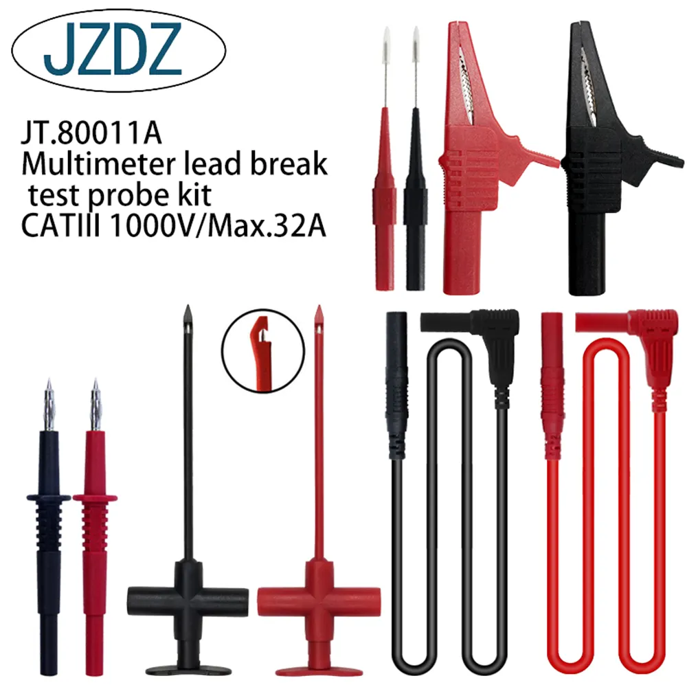 Jzdz jt80011a multímetro ferramenta de diagnóstico, profissional de carro, teste de sonda quebrado