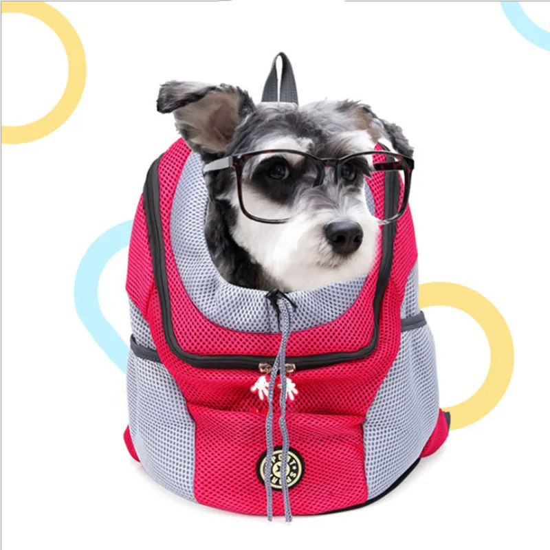 휴대용 애완 동물 아웃 도어 하이킹 캠핑 통기성 메쉬 배낭 고양이를위한 개 여행 캐리어 가방