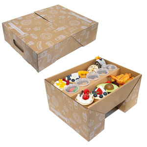 スナックブランチ放牧ケータリングプラッターボックス食品段ボール仕切りサンドイッチピクニック放牧ボックス食品用 - Product Image 3