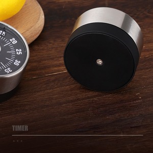 In acciaio inossidabile meccanico conto alla rovescia strumento da cucina a forma rotonda Timer magnetici orologio da cucina rotante - Product Image 3