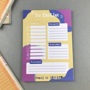 Customizable 100GSM Paper Planner Notepad Color-<strong>Coded</strong> Design 6 Options Tear-Off Style for Office Home Organization <strong>Memo</strong>-Pads - Product Image 3