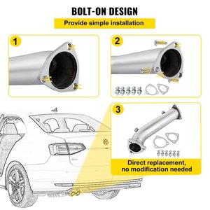 High Flow <strong>Turbo</strong> Exhaust Downpipe for Audi A4 B5/B6 1997-2005 <strong>1.8</strong> <strong>Turbo</strong> Engine Stainless Steel <strong>Turbo</strong> Downpipe Gasket for Audi - Product Image 6