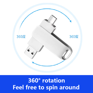 แฟลชไดรฟ์3.0 2-in-1สำหรับโทรศัพท์มือถือและคอมพิวเตอร์แบบอเนกประสงค์ OEM ขายส่งประเภท C แอนดรอยด์2-in-1ขนาดใหญ่ความจุ256กรัม - Product Image 5