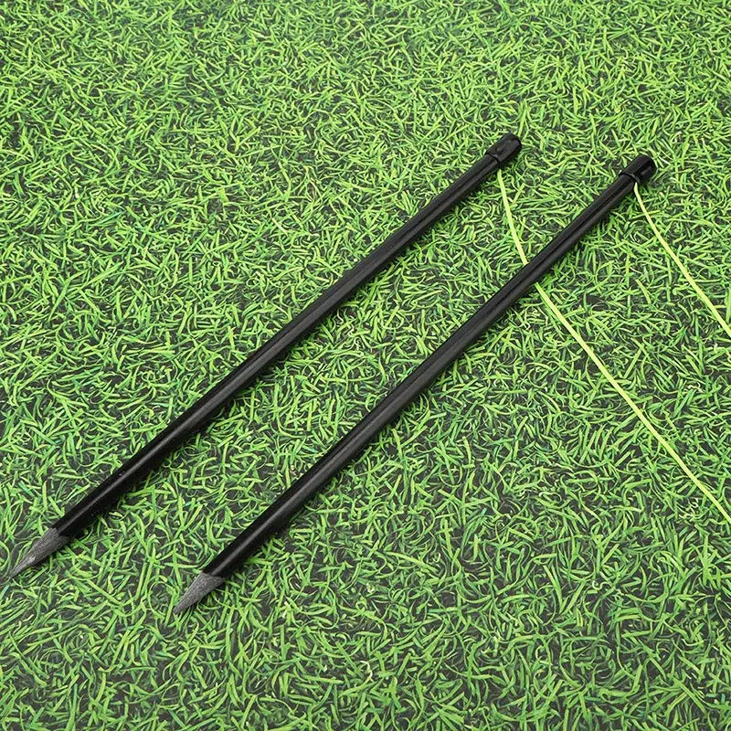 CÓMO ES VERDADERO Venta caliente Golf Stick Training Aids Golf Putting Alineación Línea de cuerda Varillas de fibra de vidrio Golf Swing Trainer Aid