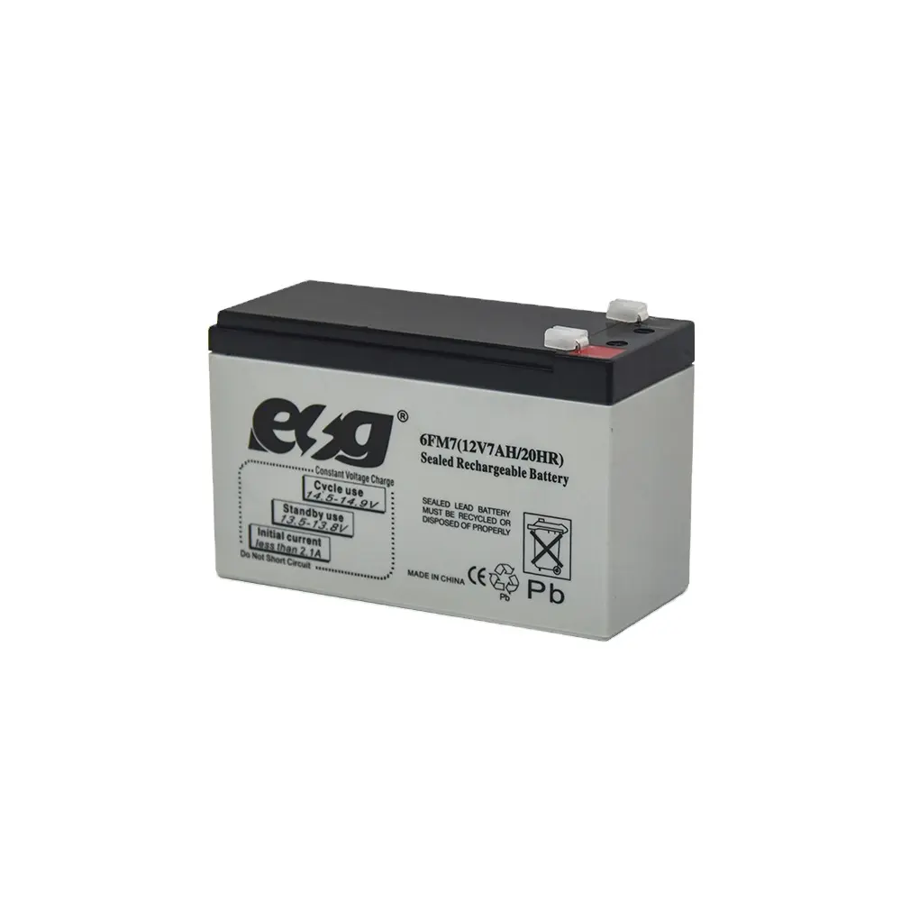 ESG Deep cycle toy car exide UPS batteria 6v 7ah batteria solare accumulatore di batterie al piombo