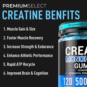Sakızlı formda özel etiket kreatin kreatin ön egzersiz Gummies 5000mg kreatin monohidrat Gummies - Product Image 4