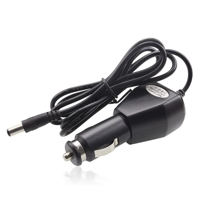 OEM 12/24V Mobil Pemantik Rokok Mobil Charger 7.2V Laki-laki Ke Perempuan Baterai Lithium DC Power Supply Kabel dengan Led Indikator