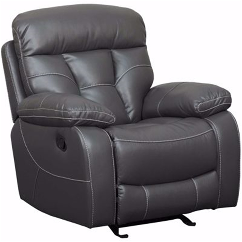 Factory directly hot selling comfortable electric massage and heat air leather fabric recliner sofa with drink up console