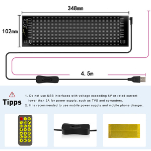 Flessibile LED Matrice di Pixel Pannello a scorrimento Pubblicità per Auto LED Segno di testo di Animazione programmabile Display Matrice di Pixel - Product Image 2