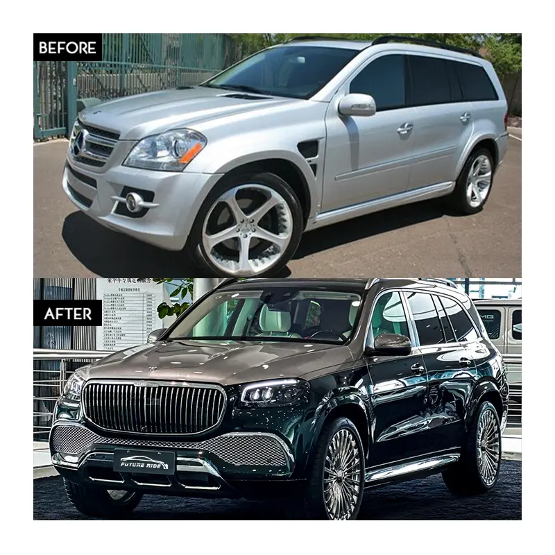 메르세데스 gl x164 바디 키트 용 메르세데스 gl x164 메르세데스 벤츠 gl 2013 에 gls maybach 업그레이드 키트