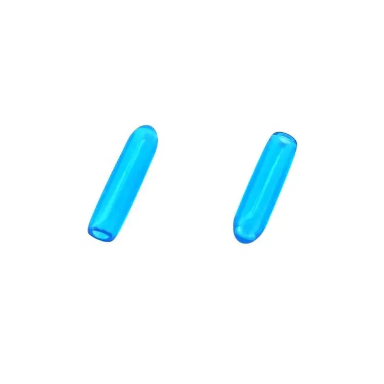 Kabel insulasi biru bening PVC pelindung lembut colokan plastik khusus untuk lubang