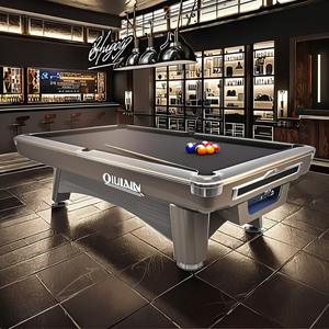 Rắn Gỗ 9ft 8ft Hồ Bơi Bảng Sang Trọng Hiện Đại <span class=keywords><strong>Brunswick</strong></span> Billiard Mesa De Billiar Tùy Chỉnh Kích Thước Màu Xanh Lá Cây Vải Snooker Billiard Bảng - Product Image 1