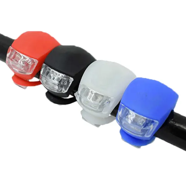 Impermeabile Del Silicone Della Luce Della Bici Della Luce Della Bicicletta Del Silicone Led Del Faro E Fanale Posteriore Mountain Bike Luci