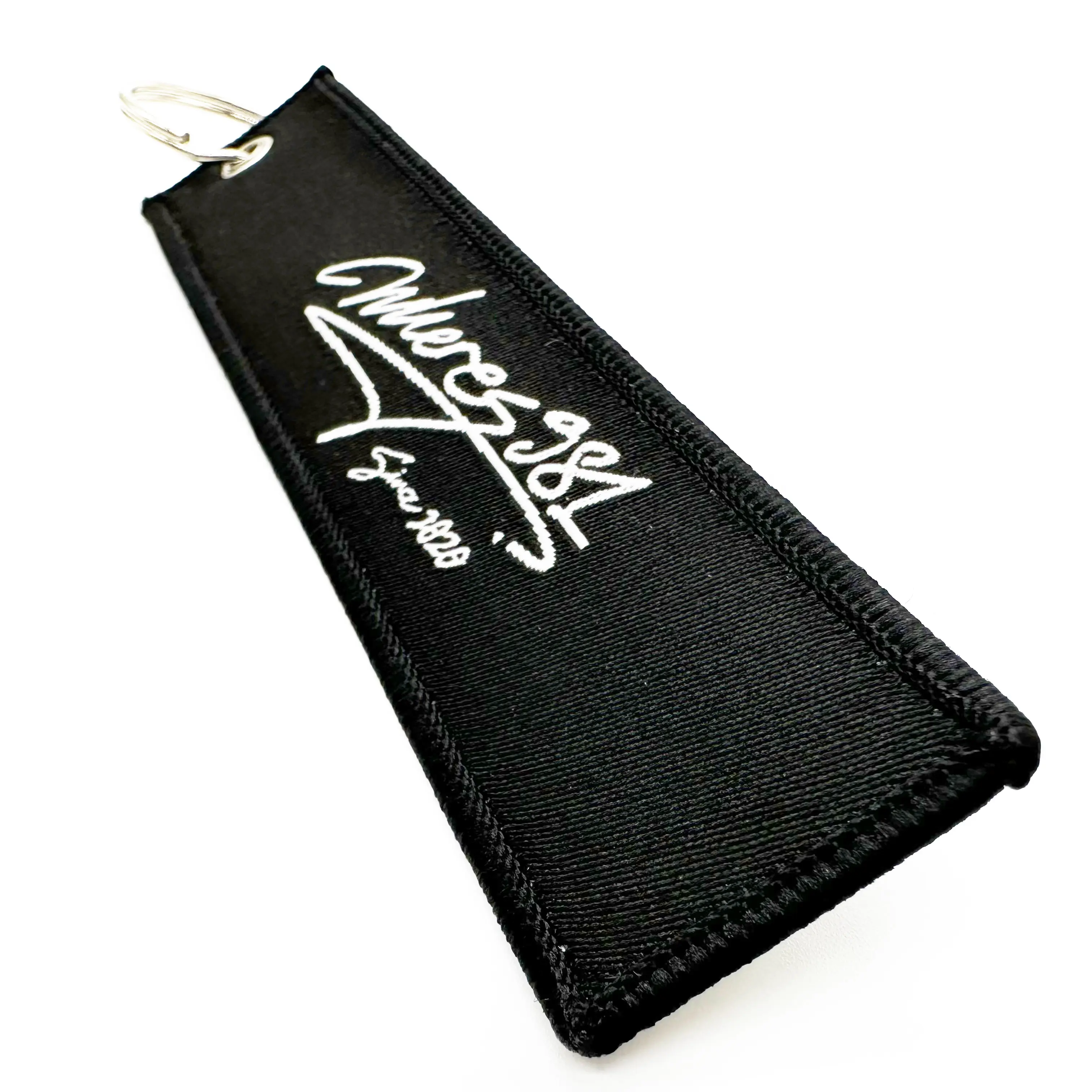 Tissu dessin animé porte-clés étiquette de bagage broderie Logo porte-clés brodé porte-clés pour cadeaux promotionnels