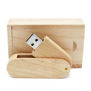 定制64GB黑胡桃木USB 3.0闪存驱动器激光雕刻标志木质笔架2.0盒装全新设计 - Product Image 3