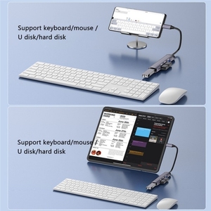 4合1 Type-C扩展坞便携式多端口类型USB C至USB2.0 3 USB3.0计算机集线器适配器 - Product Image 6