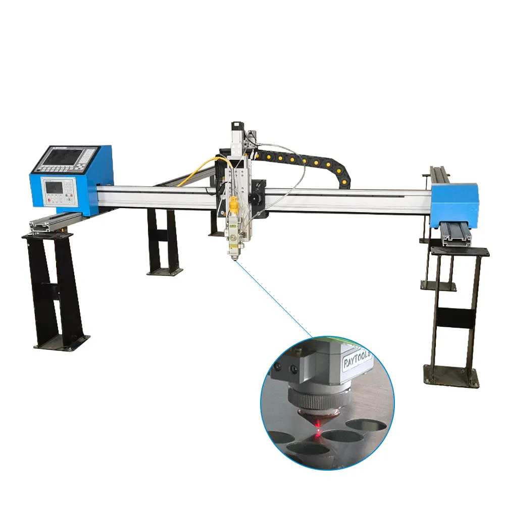 Máquina de corte por láser de fibra de pórtico portátil de alta eficiencia 1530W 1000W 2000W 3000W Máquina de corte por láser