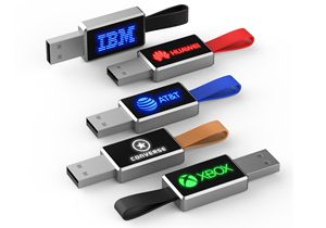 Großhandel Metall-USB-Flash-Laufwerk mit Laser-Logo verfügbar in 8 GB 16 GB 2 GB 4 GB 64 GB Kapazitäten USB 2.0 Schnittstelle