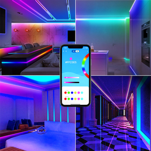 Controlador de píxeles de diente azul WiFi para WS2812B WS2811 sincronización de música DMX Artnet Panel difusor 5V 12V RGB Power Ws2811 controlador Wifi