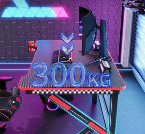 2025 New LED RGB Lighting <strong>Customized</strong> Gaming Desk and Chair Set Bedroom Study <strong>Computer</strong> Table Competitive Gamer for Home Office - Product Image 4