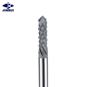 JR143 CNC 3mm-8mm Diamond Coating Corn Teeth Flat End Mill Corn <strong>Milling</strong> <strong>Cutter</strong> for Processed <strong>Graphite</strong>