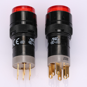DECA 24V LED P16 buton anahtarı 16mm anlık 250V Max. 25A Max. Current ile voltaj seviyesi 1NO1NC anahtarı kombinasyonu - Product Image 5