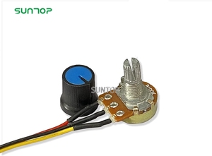 CCMHCN PWM Speed Controller 15A PLC DC Motor Speed Controller con manopola di controllo (2 pezzi) - Product Image 6