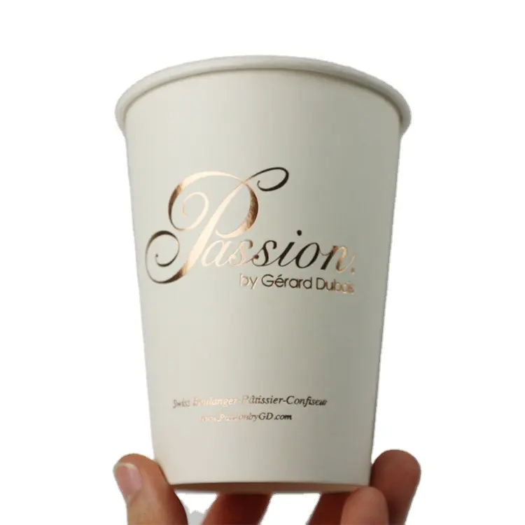 Disposable Single Wall Paper Cups Custom Printed Paper Cups