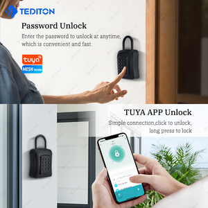 TEDITON alüminyum alaşım Tuya anahtar depolama kilit kutusu kombinasyonu anahtar güvenli şifre tuş kilidi kutusu ile şifreli kilit - Product Image 4