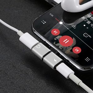 准备发货耳机耳机2合1音频适配器，适用于iphone手机充电器电缆 - Product Image 3