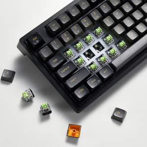 Teclado mecánico personalizado 83 teclas retroiluminado USB con cable 75 por ciento intercambio en caliente RGB con cable negro Teclado mecánico para juegos - Product Image 5