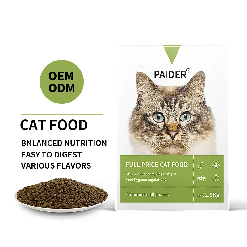 OEM Cat Food Factory Direct Wholesales Direct Price High Protein Chicken All Stage Dry Pet Food
