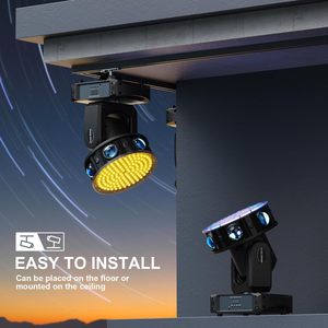 150瓦发光二极管陀螺摇摆灯XYZ 3轴旋转频闪光束激光效果舞台灯DMX512声控RGBW DJ灯 - Product Image 4