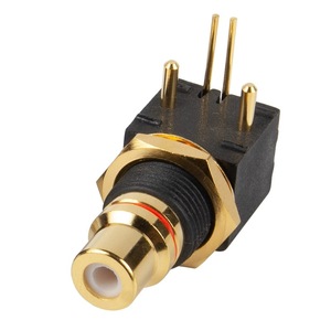 Placa giratoria con asiento RCA chapado en oro, decodificador DAC, entrada/salida coaxial digital, PCB, toma de placa de soldadura de 90 grados - Product Image 2