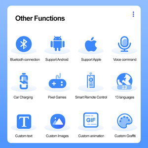 Intelligent App <strong>Programming</strong> Car Rear Window Expression <strong>Led</strong> Light Car Xiaobao Rear Windshield Car Electronic Interactive <strong>Display</strong> - Product Image 5