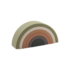 Colourful Silicone <strong>Rainbow</strong> Stacker Nesting <strong>Rainbow</strong> Learning Set Kids Silicone Stacking Toy - Product Image 3