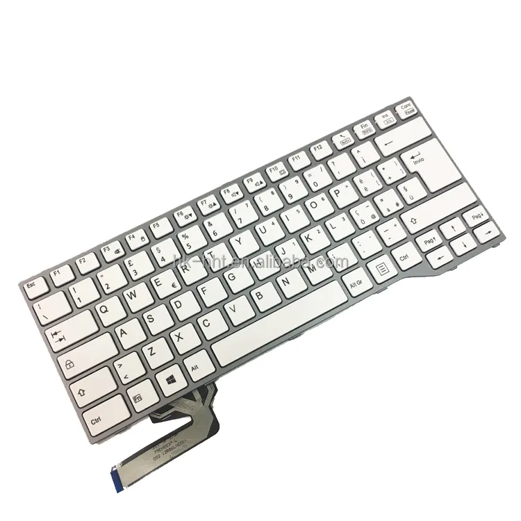 HK-HHT keyboard baru untuk Fujitsu Lifebook E733 E734 E743 E744 keyboard Italia putih