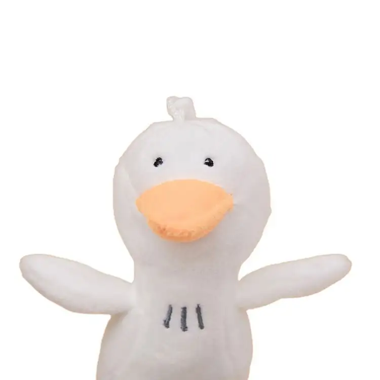 Pingente de pato de pelúcia para crianças, mini chaveiro bonito de animais personalizado de primeira classe