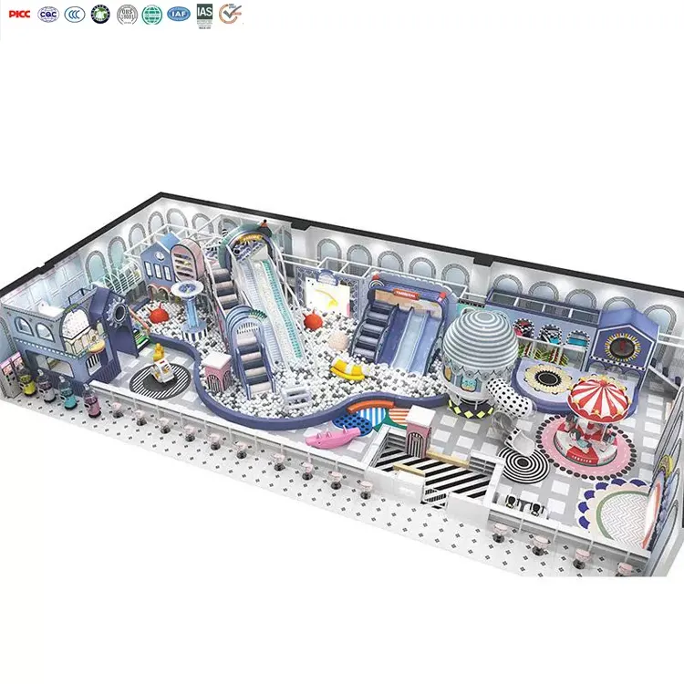 モダンな美的デザインのカスタマイズ可能なエレガントでスタイリッシュな遊び場屋内遊び場機器