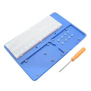 Raspberry Pi RABホルダーブレッドボードABSケース教育プラットフォームw/ 830 Arduino Mega 2560 Raspberry Pi 5/4B/3B + 用ブレッドボード - Product Image 1