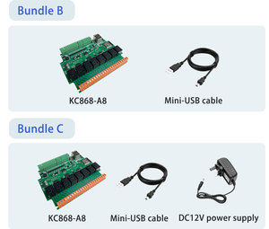 IDE di Arduino di temperatura di 433M di ADC DAC RF per la casa astuta MQTT KC868-A8 ESP32 Wifi/Ethernet RS232 USB relè modulo ADC DAC RF - Product Image 4