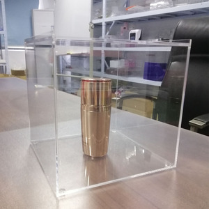 彩色丙烯酸立方体展示架方形 5 面盒有机玻璃托盘零售商店持有人勒克特展示盒 - Product Image 3